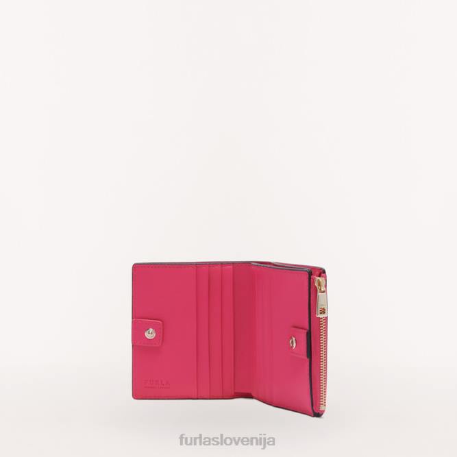 kompaktna denarnica camelia s pop roza Furla ženske 288D182 dodatki