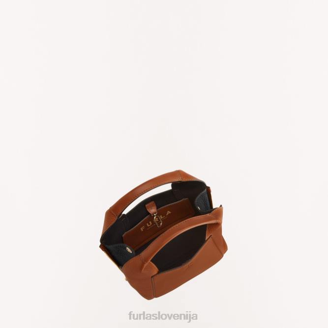 mini torbica gilda konjak h/nero Furla ženske 288D57 dodatki