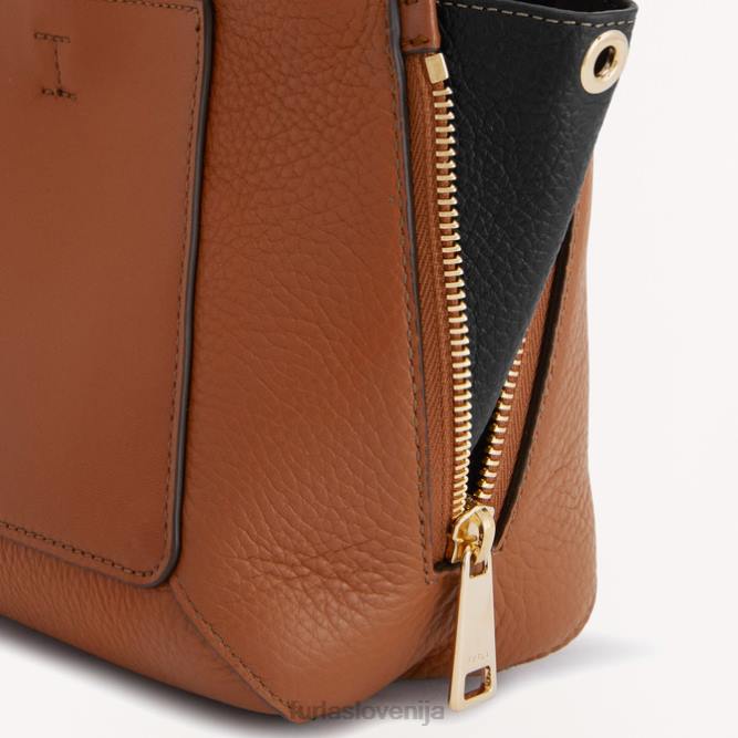mini torbica gilda konjak h/nero Furla ženske 288D57 dodatki