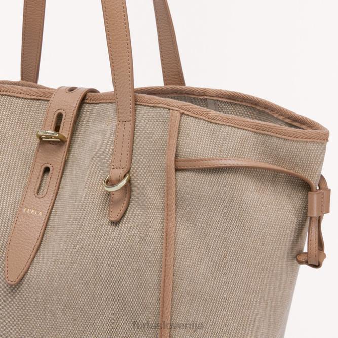 mrežasta torba l toni greige Furla ženske 288D21 dodatki